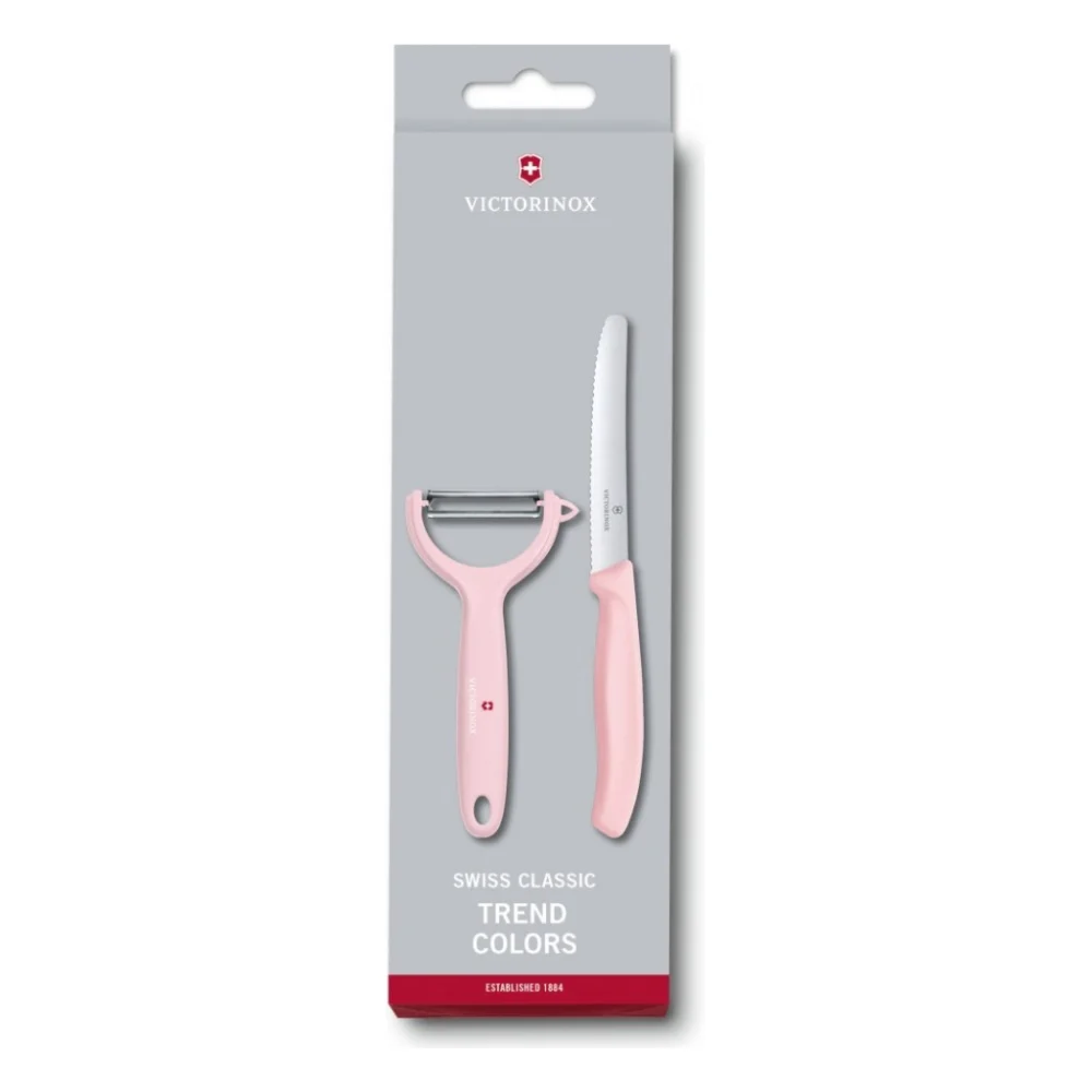 Набір ножів Victorinox SwissClassic Paring Set Tomato and Kiwi Light Pink (6.7116.23L52)