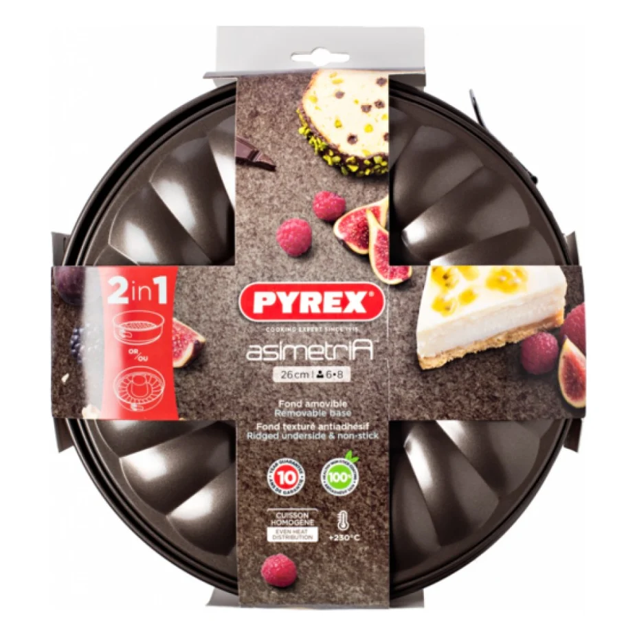 Форма для випікання Pyrex Asimetria разъемная 26 см (AS26DT0)