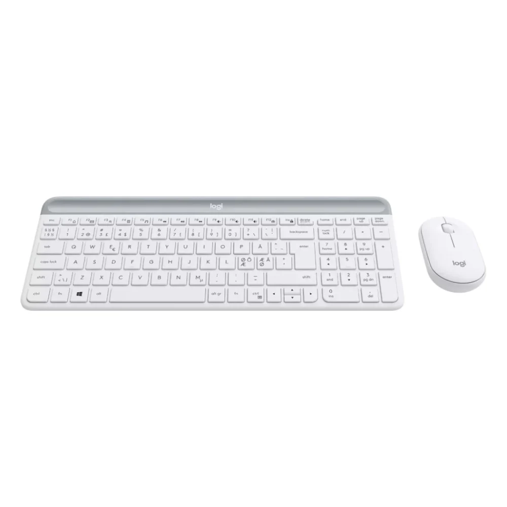 Комплект Logitech MK470 Slim Wireless UA Off-White (920-009205) — фото 2