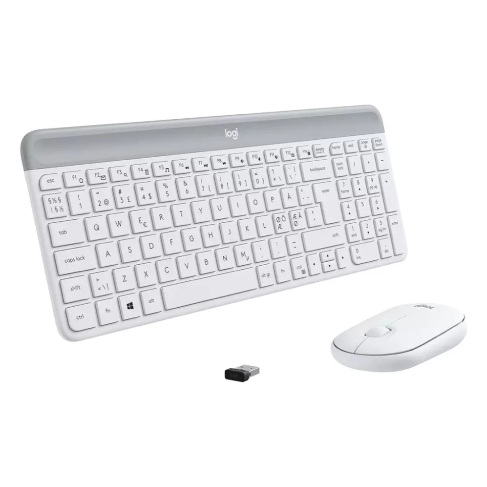 Комплект Logitech MK470 Slim Wireless UA Off-White (920-009205) — фото 5
