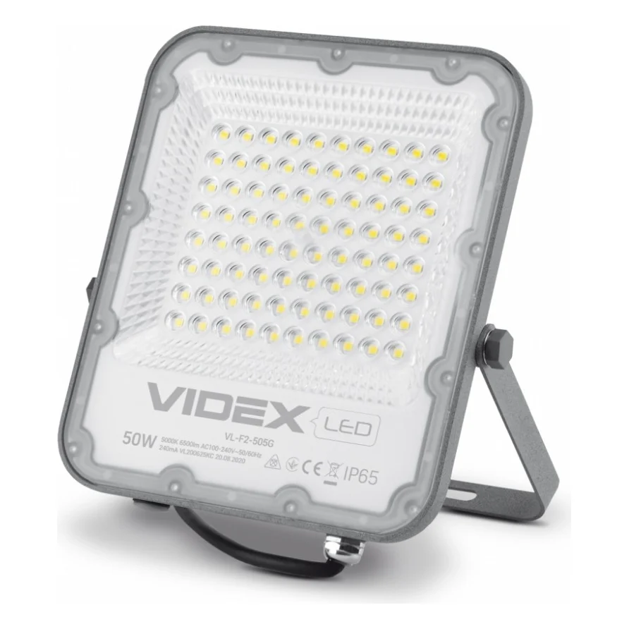 Прожектор Videx LED PREMIUM VIDEX F2 50W 5000K (VL-F2-505G)