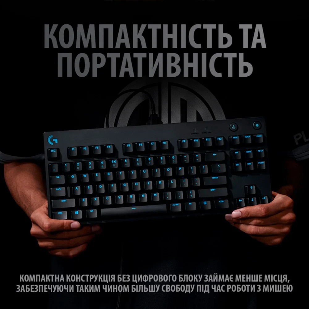 Клавіатура Logitech G PRO Mechanical Gaming USB Black (920-009392) — фото 4