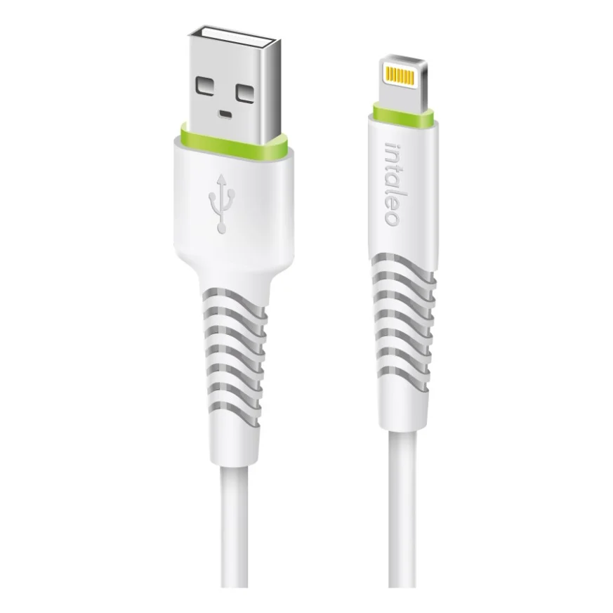 Кабель USB 2.0 AM to Lightning 2.0m CBFLEXL2 white Intaleo (1283126521416)