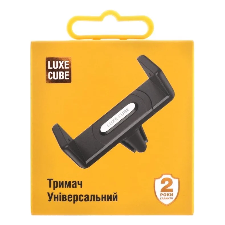 Універсальний автотримач Luxe Cube Black (9988866446891)