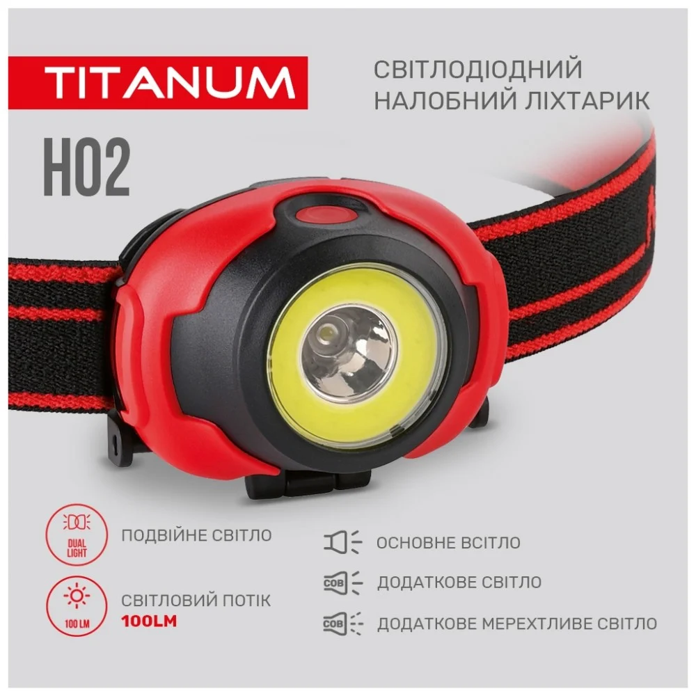 Ліхтар TITANUM 100Lm 6500K (TLF-H02) — фото 4