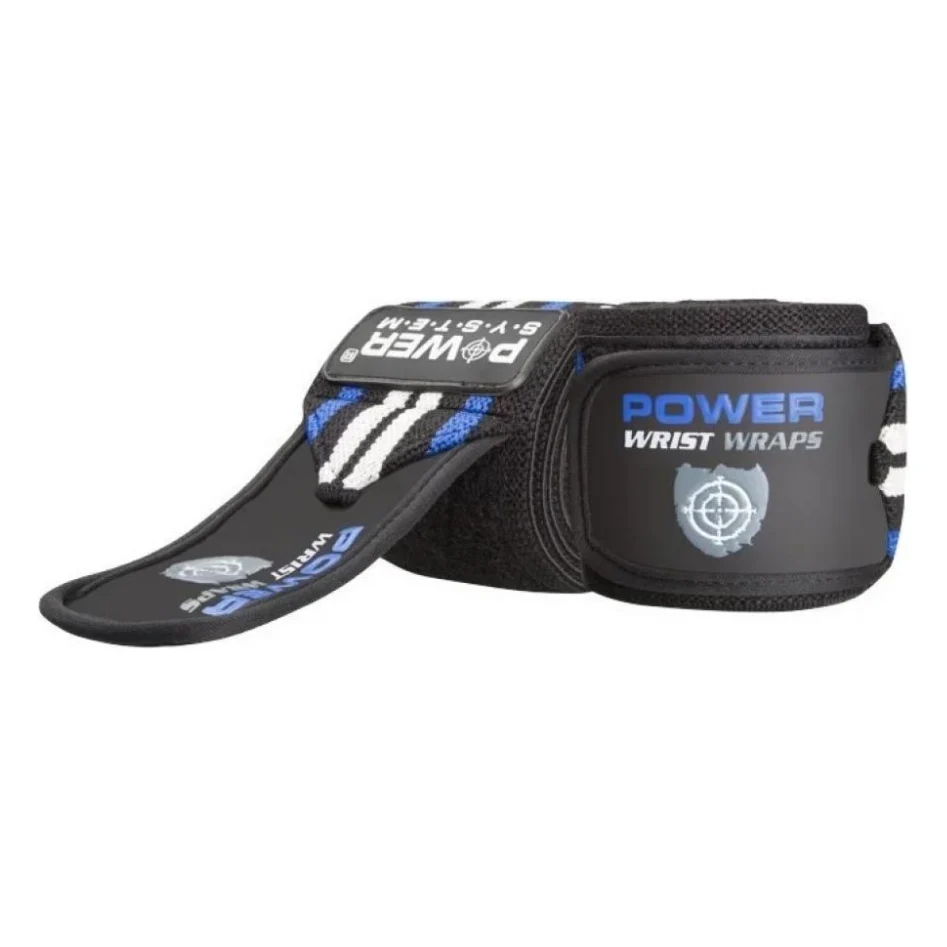 Бинт для спорту Power System Wrist Wraps PS-3500 Blue/Black (PS-3500_Blue-Black)