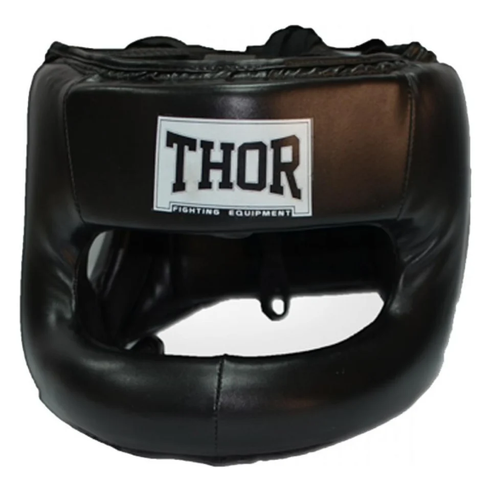 Боксерський шолом Thor 707 Nose Protection XL Black (707 (Leather) BLK XL)