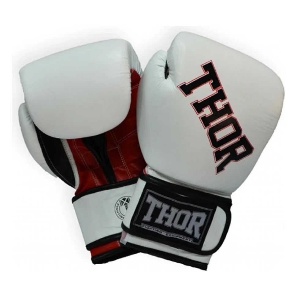 Боксерські рукавички Thor Ring Star 14oz White/Red/Black (536/01(Le)WHITE/RED/BLK 14 oz.)