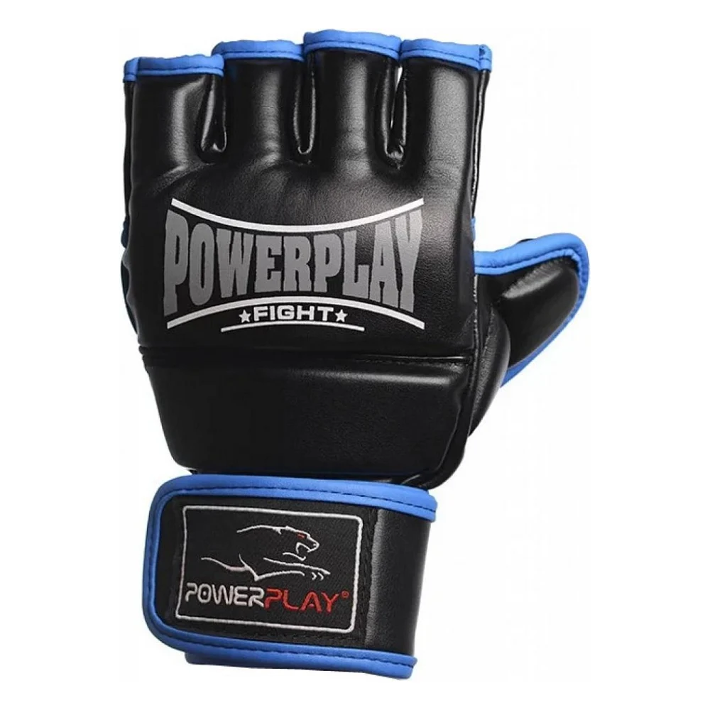 Рукавички для MMA PowerPlay 3058 L Black/Blue (PP_3058_L_Black/Blue)