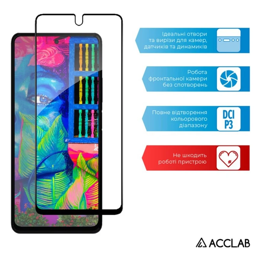 Скло захисне ACCLAB Full Glue Infinix Note 10 Pro 2022 (1283126535017) — фото 5