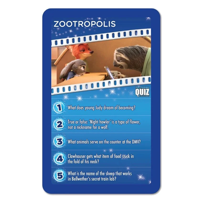 Настільна гра Winning Moves Disney Top Trumps Quiz (2688) — фото 5