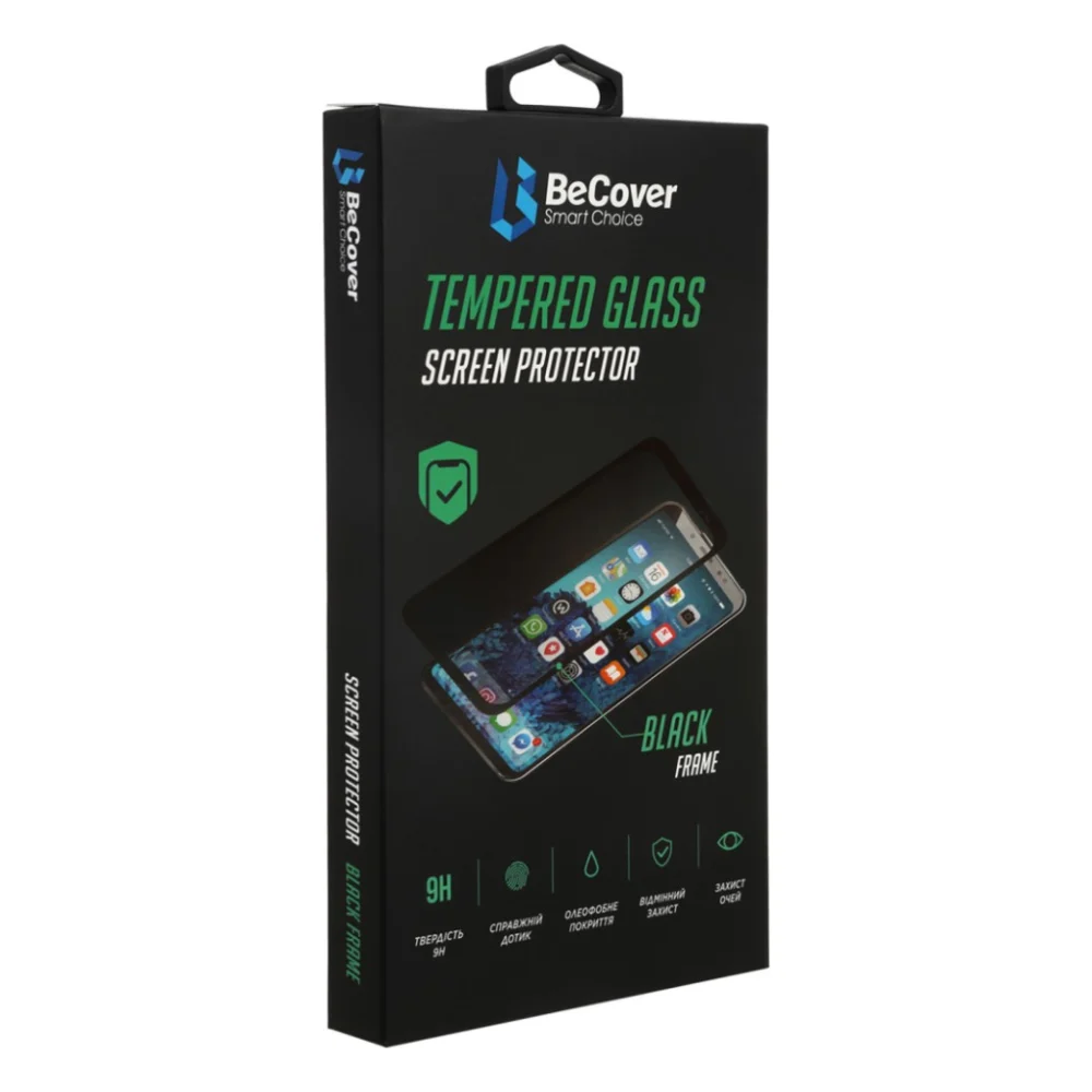 Скло захисне BeCover Realme C30/C30s/C33 Black (708568) — фото 2