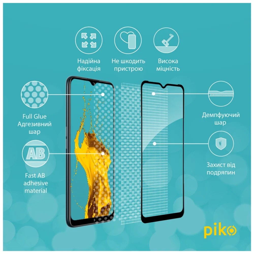 Скло захисне Piko Full Glue RealMe C31 (1283126540769) — фото 5