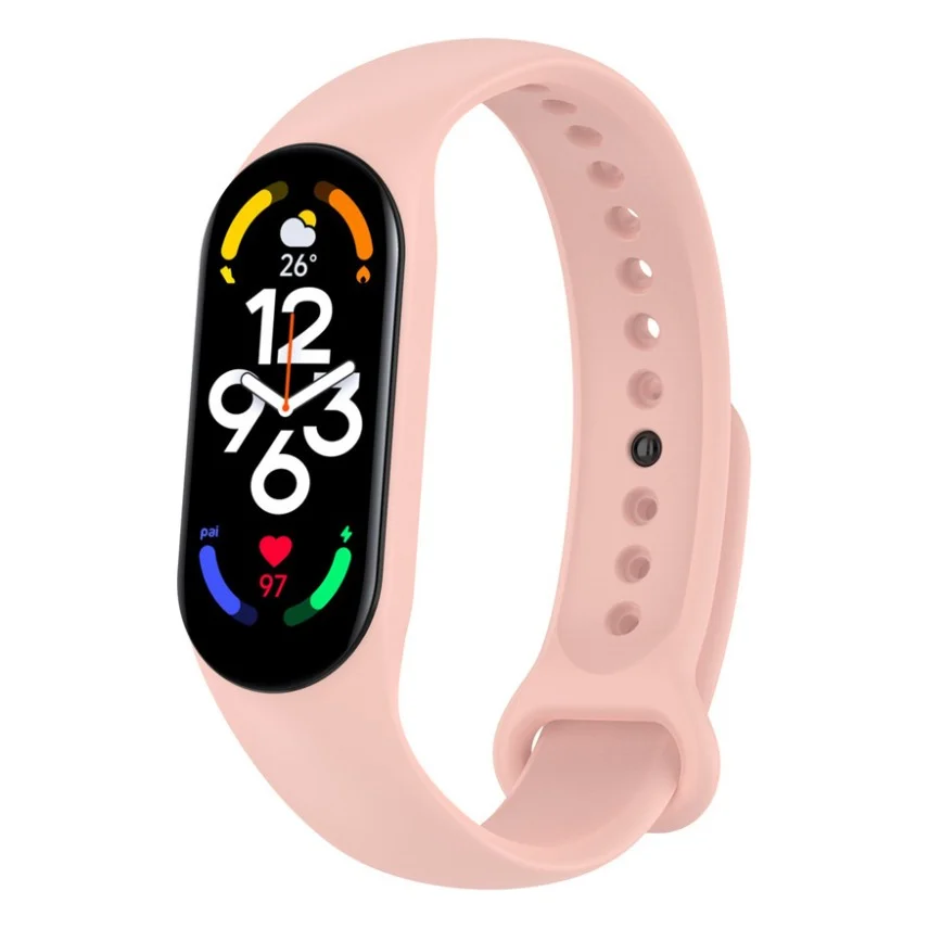 Ремінець до фітнес браслета BeCover Silicone для Xiaomi Mi Smart Band 7 Pink (707483)