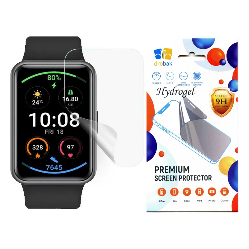 Плівка захисна Drobak Hydrogel OPPO Watch Free (2 шт) (313176) (313176)