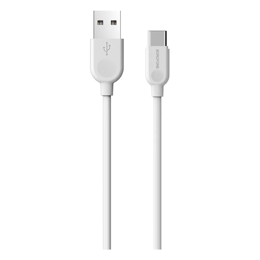 Кабель BOROFONE BX14 LinkJet USB to Type-C 2м White (BX14C2W)