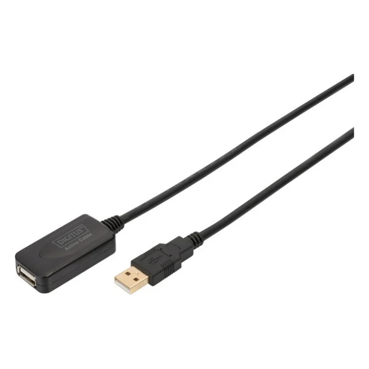Кабель-подовжувач USB 2.0 AM/AF 5.0m active Assmann (DA-70130-4)