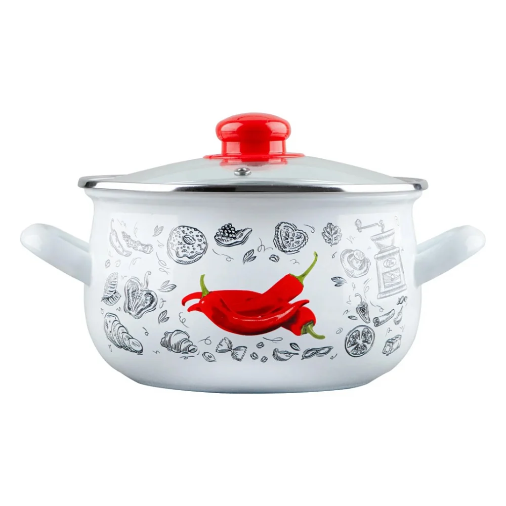Каструля Gusto "Перчинка" Б 24 см 5,7 л (GT-T-124-WP)