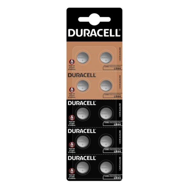 Батарейка Duracell LR44 / V13GA / A76 (плакат 2*5) * 10 (5008184)