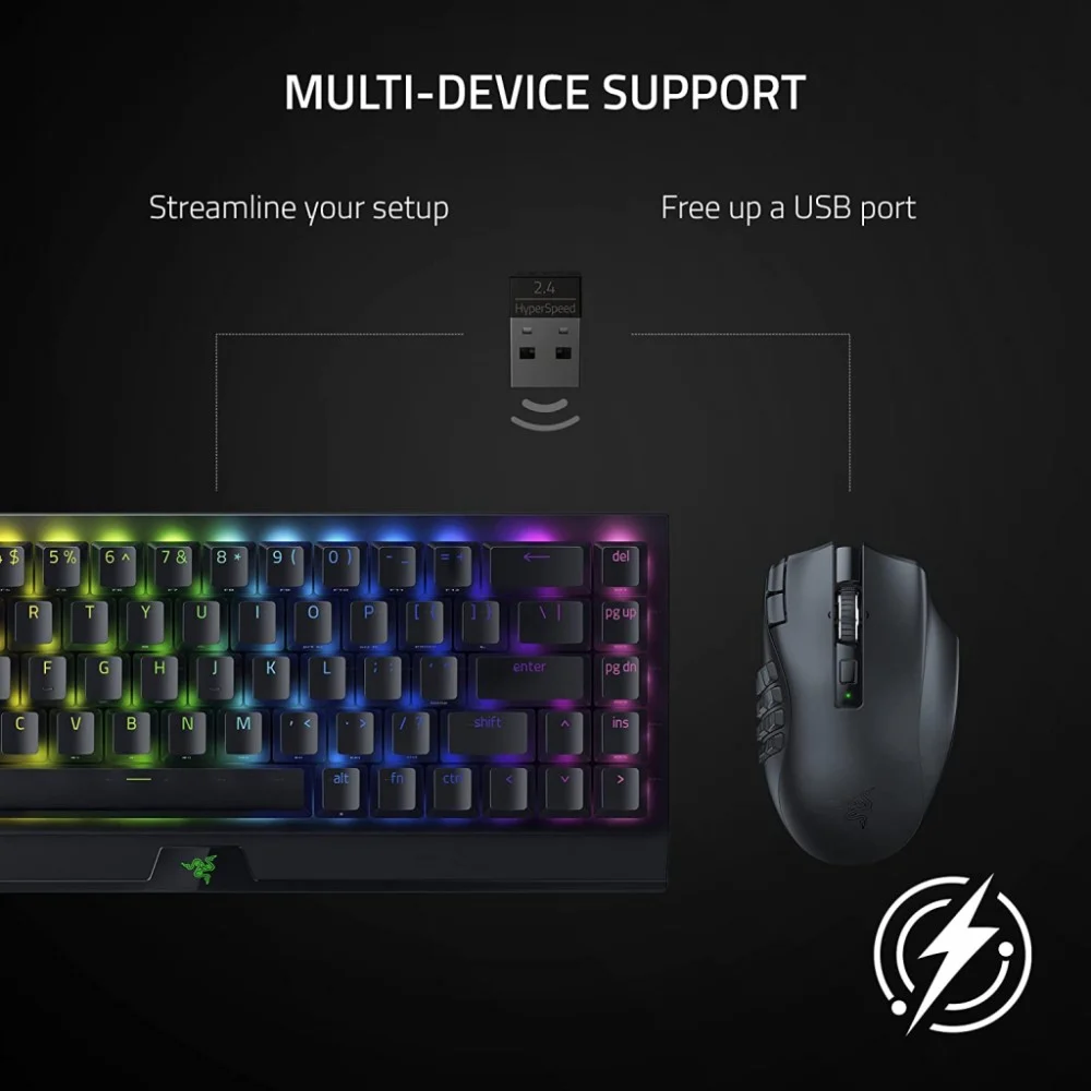 Мишка Razer Naga V2 Hyperspeed Wireless Black (RZ01-03600100-R3G1) — фото 4