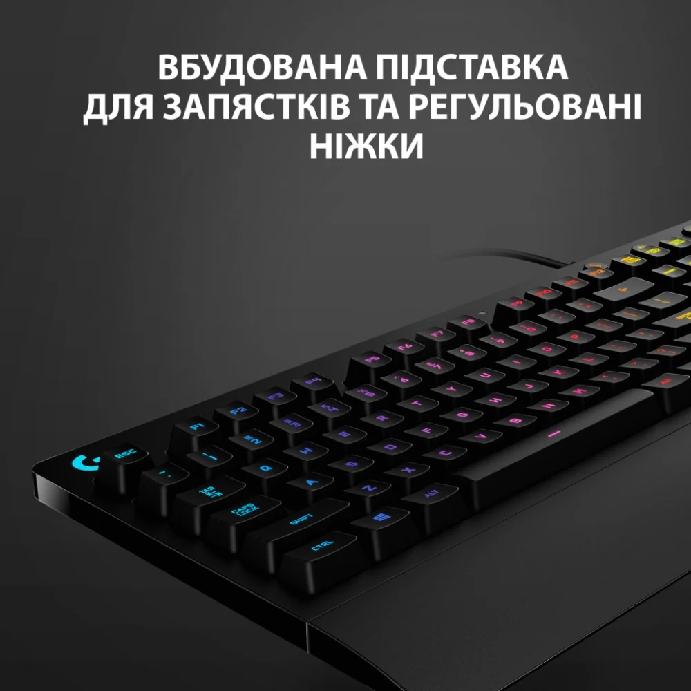 Клавіатура Logitech G213 Prodigy RGB Gaming Keyboard USB UA Black (920-008093) — фото 4