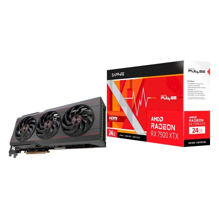 Відеокарта Sapphire Radeon RX 7900 XTX 24576Mb GAMING OC PULSE (11322-02-20G)