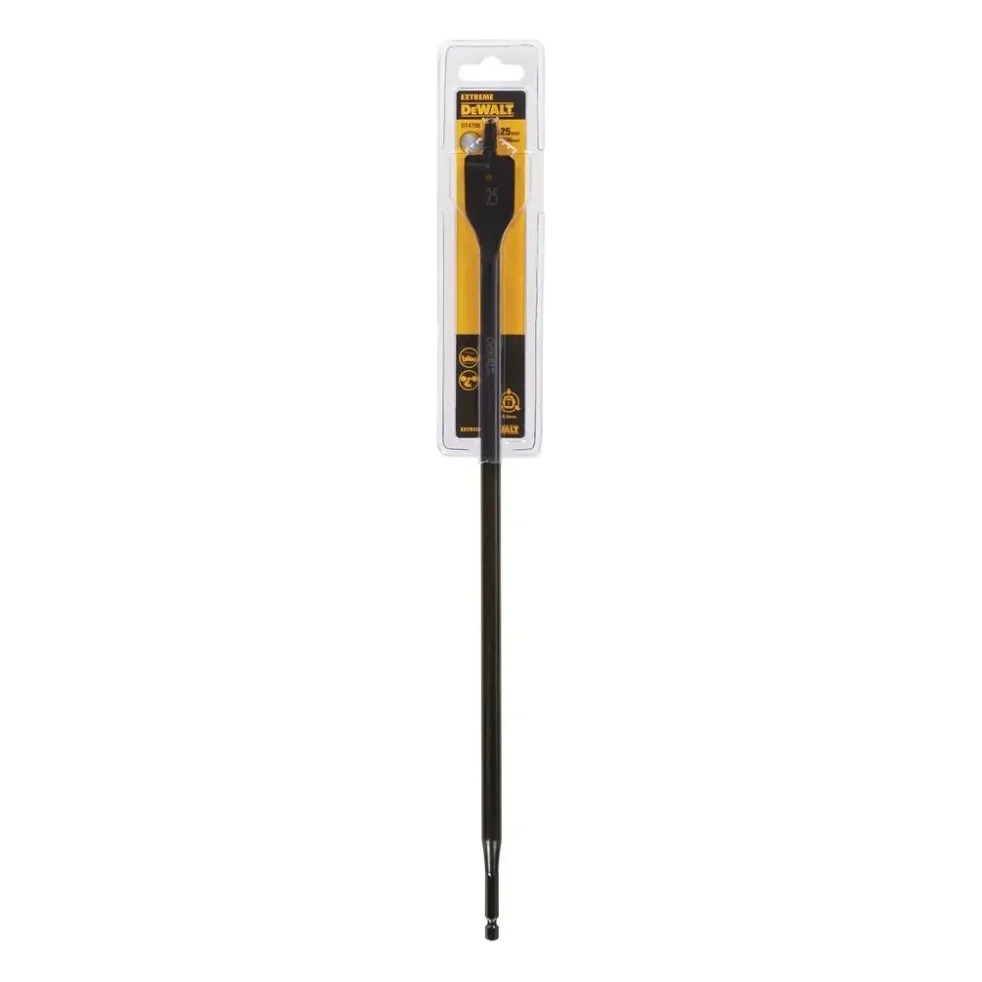 Свердло DeWALT по дереву перове EXTREME IMPACT 1/4 дюйми, D=25 мм, L=406 мм, 1 шт. (DT4788)