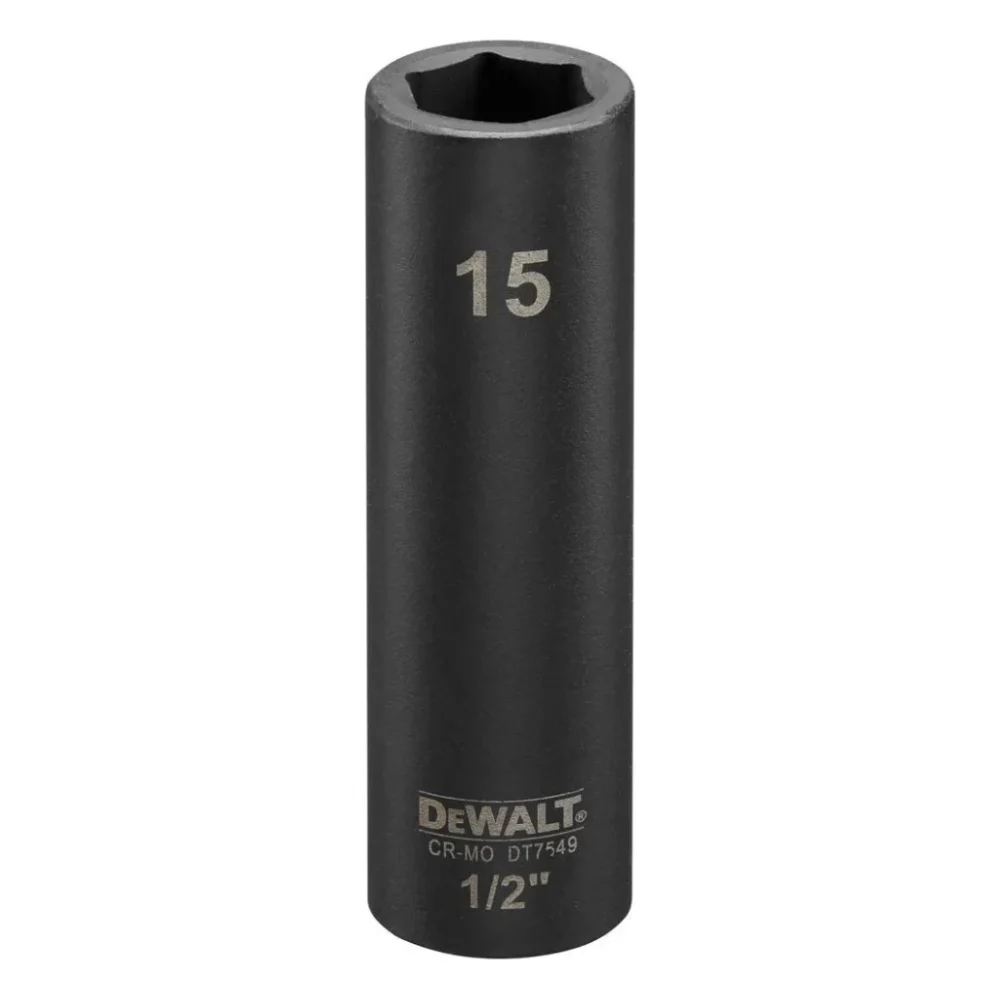 Головка торцева DeWALT IMPACT ударна довга, 1/2 х 15 мм (DT7549)