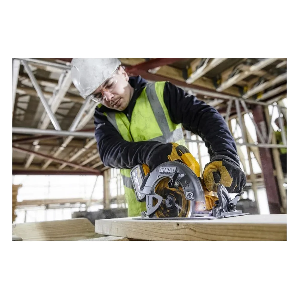 Дискова пила DeWALT 54В XR FLEXVOLT Li-lon диск 190х30 мм, 2x3Ah, 3.6 кг, кейс TSTAK (DCS578X2) — фото 5