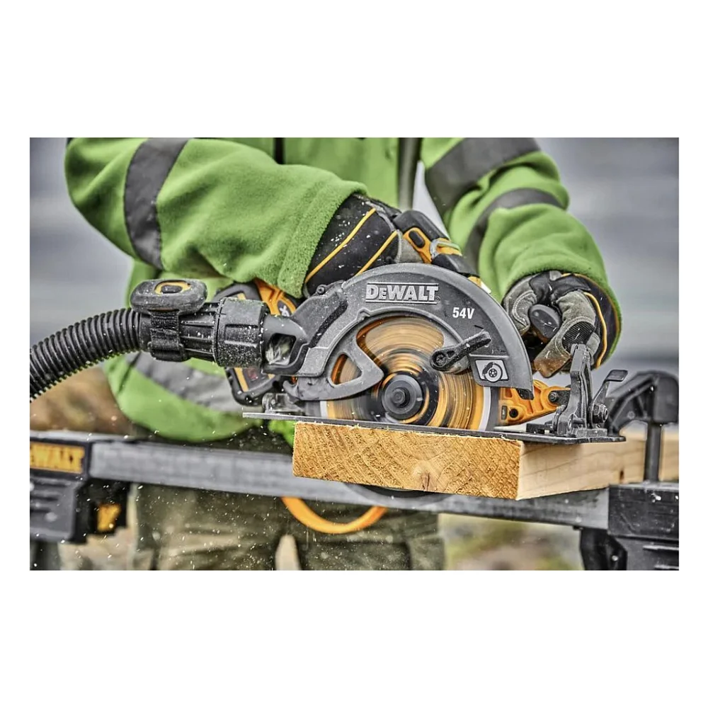 Дискова пила DeWALT 54В XR FLEXVOLT Li-lon диск 190х30 мм, 2x3Ah, 3.6 кг, кейс TSTAK (DCS578X2) — фото 11