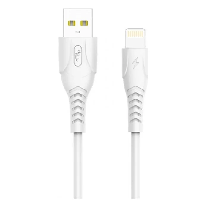 Кабель SkyDolphin S08L USB - Lightning 1м, White (USB-000560)