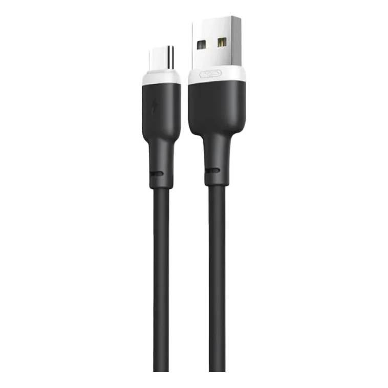 Кабель XO USB to Type-C NB208 Liquid Silicone 2.4А 1.0m Black