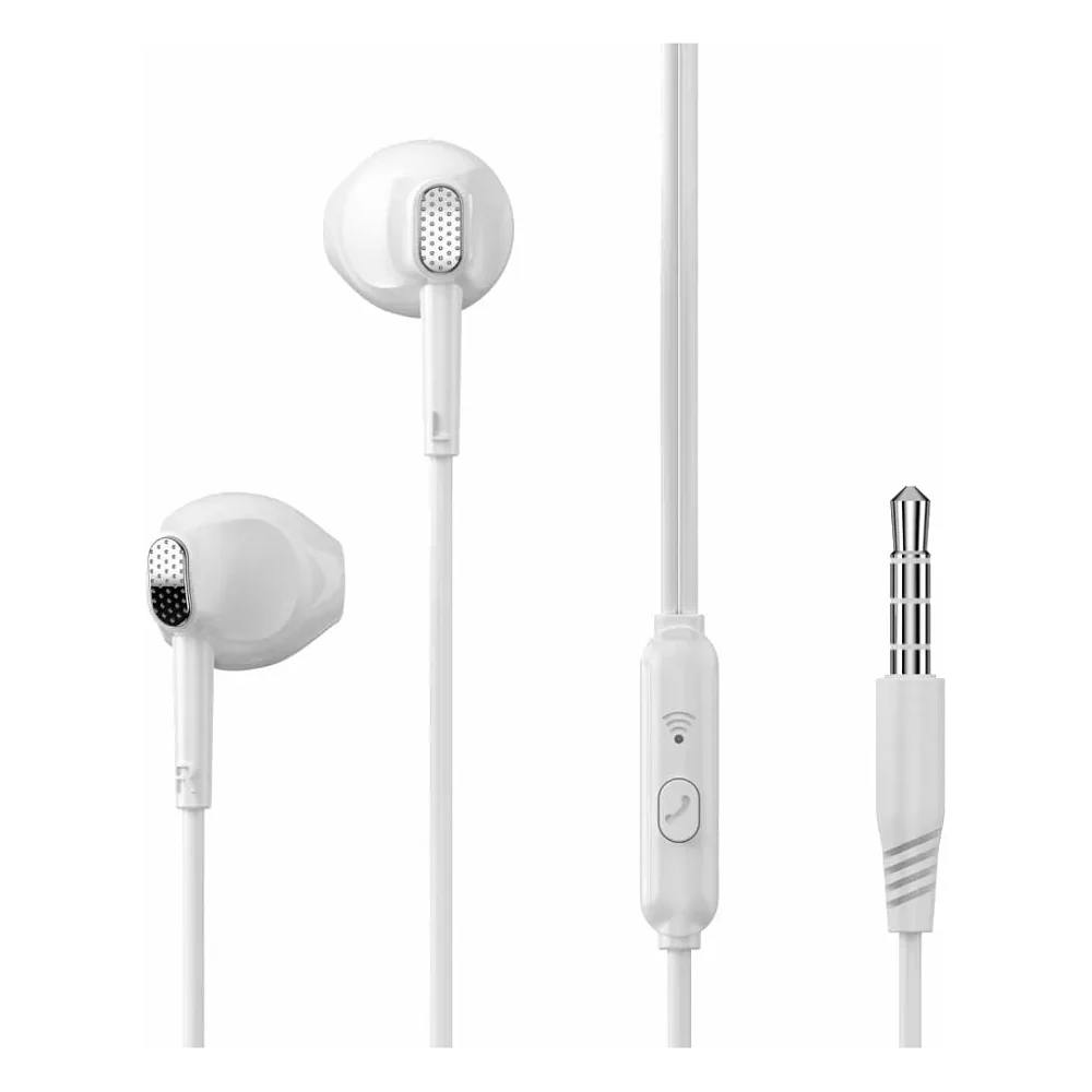 Навушники XO EP52 Metal Wired in-ear earphones White