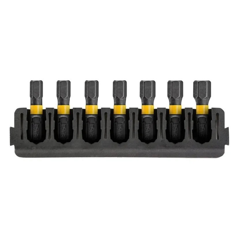 Набір біт DeWALT в касеті Tough Case, FlexTorq, L=25 мм, H3, H4-3 шт, H5-2 шт, H6 (DT70806)