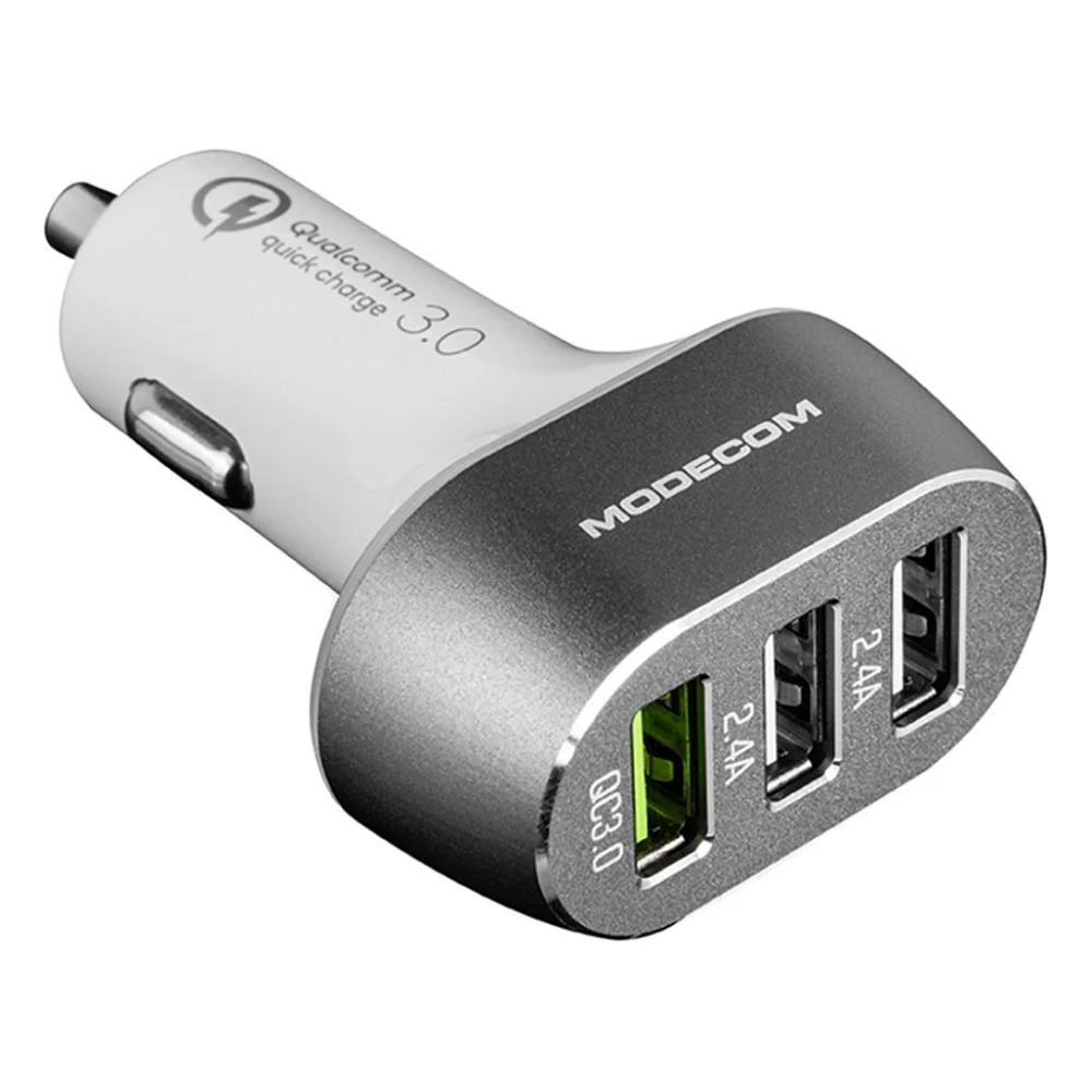 Автомобільний зарядний пристрій Modecom 3xUSB 2.4A QC3.0 + 2 USB Ports CU3-05 (ZT-MC-CU3-05)