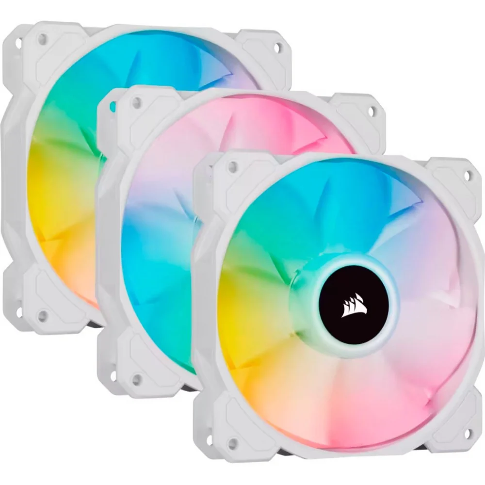 Комплект кулерів для корпусу Corsair SP120 RGB ELITE White (CO-9050137-WW)