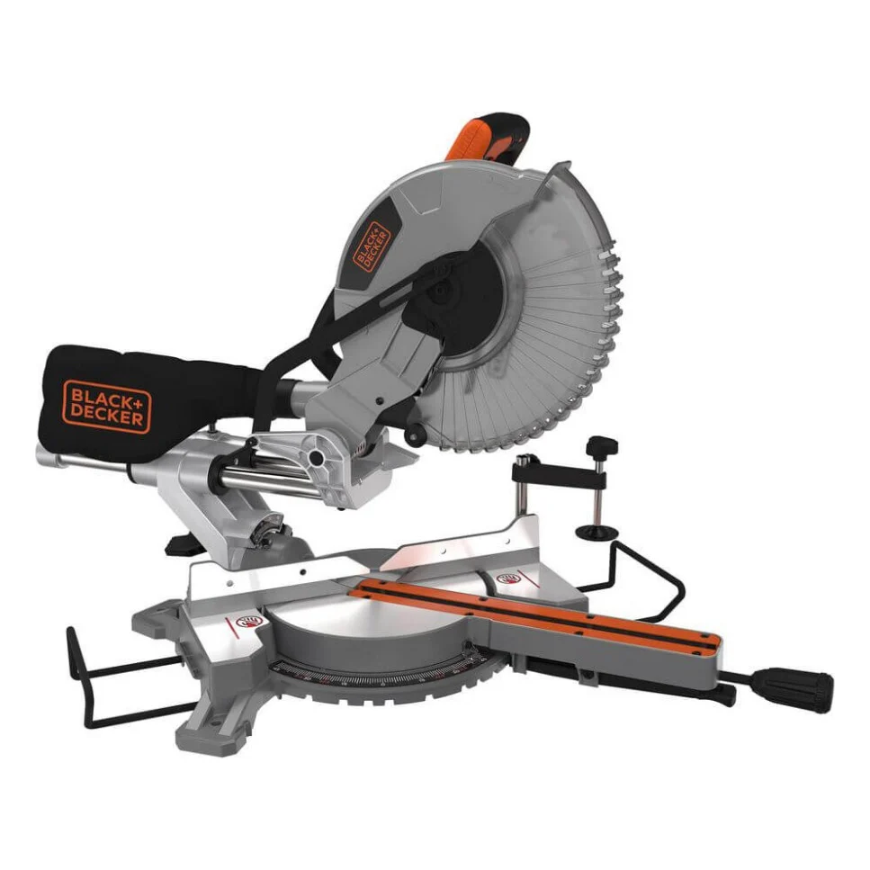 Торцювальна пила Black&Decker 2100 Вт, диск 254х30 мм, 5000 об/хв, XPS, вага 18.5 кг (BES710)