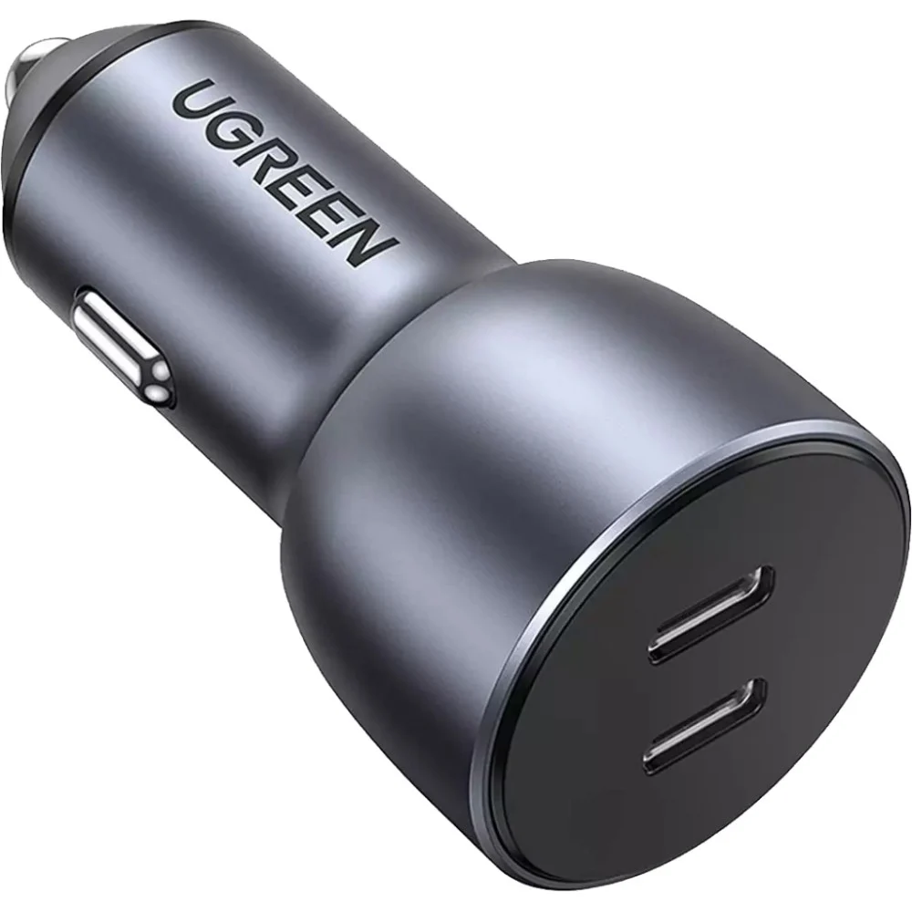 Автомобільний зарядний пристрій Ugreen CD213 40W 2xUSB QC 3.0 3A Car Charger Space Grey (70594)