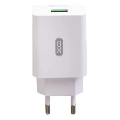 Зарядний пристрій XO L36 QC 3.0 18W/1USB with USB to Type-C cable White — фото 3