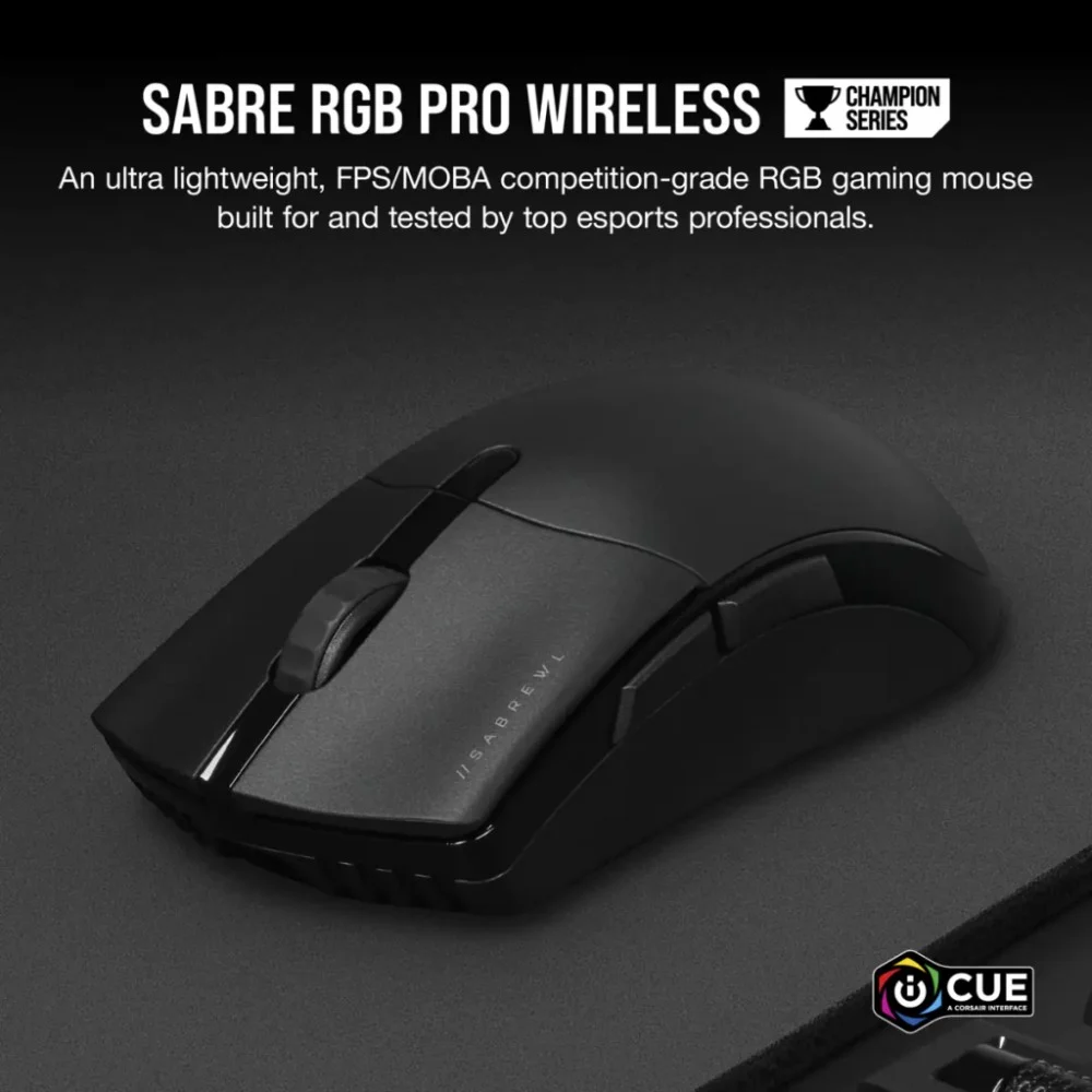 Мишка Corsair Sabre RGB Pro Champion Wireless Black (CH-9313211-EU) — фото 10