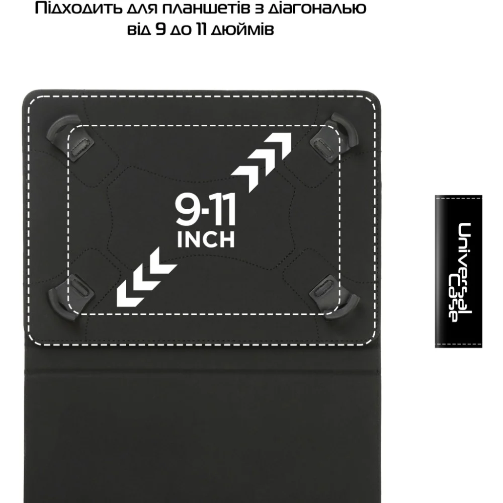 Чохол до планшета Armorstandart Silicone Hooks 10 Black (ARM59078) — фото 4