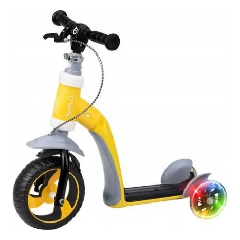 Самокат MoMi Elios 2 в 1 беговел yellow (ROBI00032)