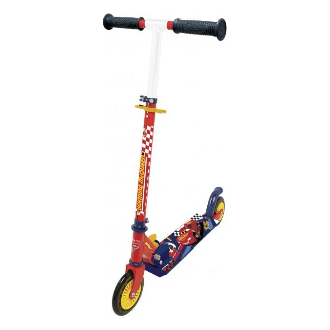 Самокат Smoby Toys Тачки розкладний з металевою рамою Двоколісний (750337)
