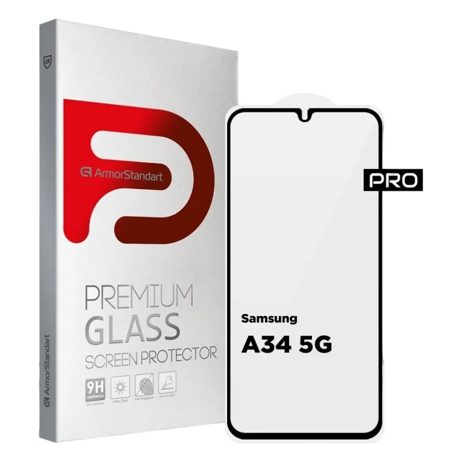 Скло захисне Armorstandart Pro Samsung A34 5G (A346) Black (ARM66207)