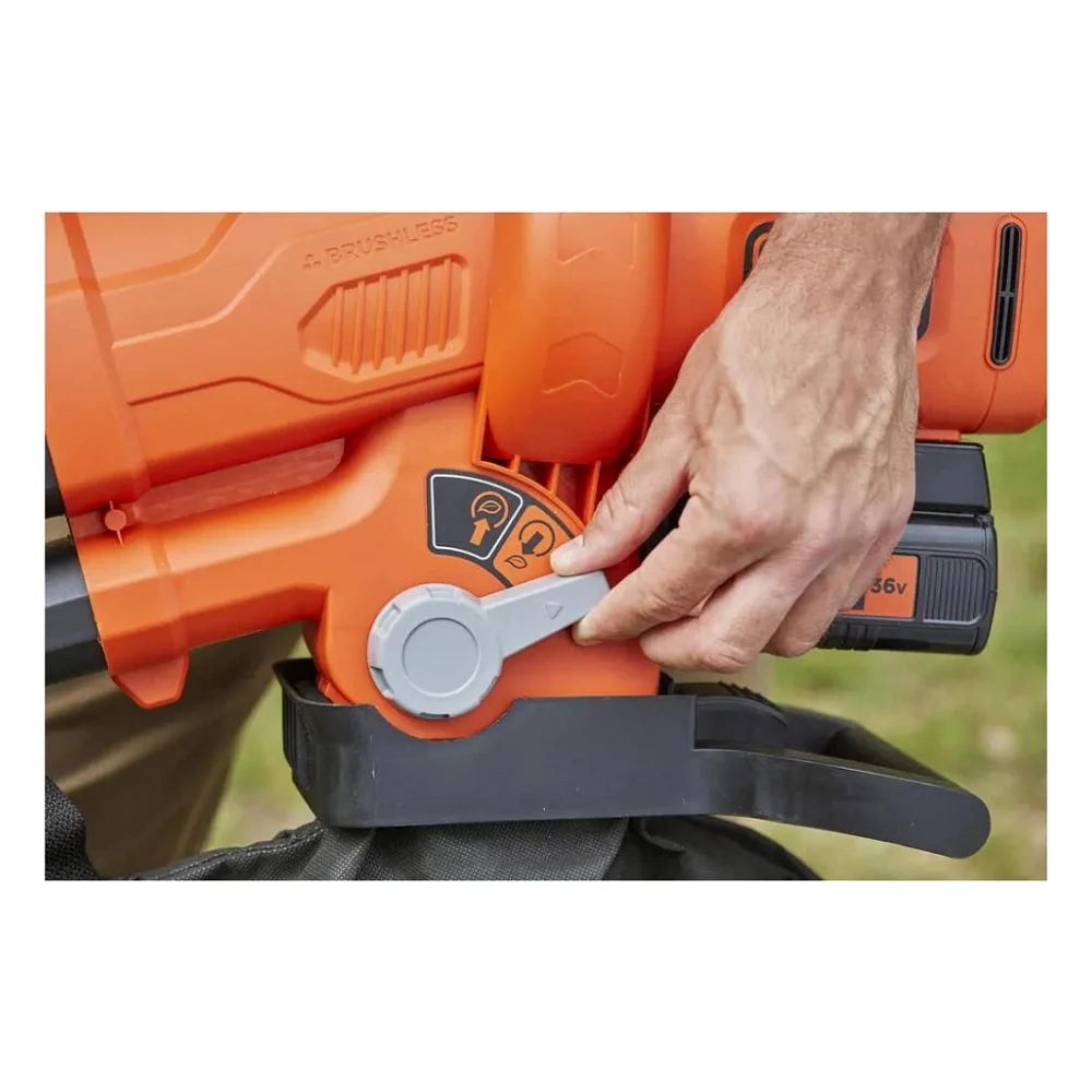 Пилосос садовий Black&Decker 36V, 2.5Ah, 270 км/год (BCBLV3625L1) — фото 2