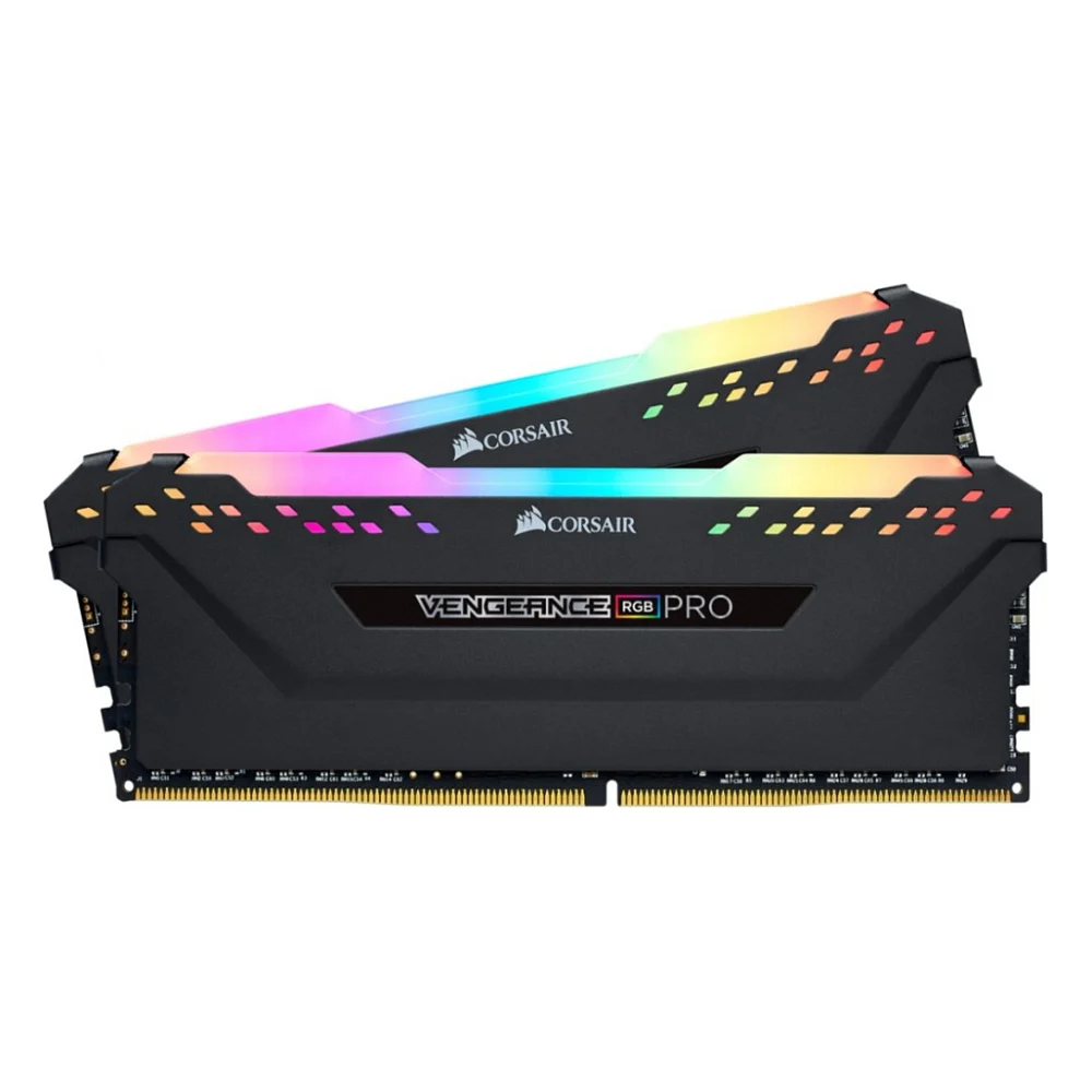 Модуль пам'яті для комп'ютера DDR4 64GB (2x32GB) 3200 MHz Vengeance RGB Pro Corsair (CMW64GX4M2E3200C16)