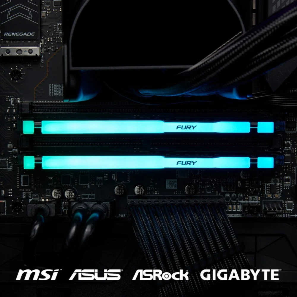Модуль пам'яті для комп'ютера DDR5 32GB 5200 MHz Beast RGB EXPO Kingston Fury (ex.HyperX) (KF552C36BBEA-32) — фото 10