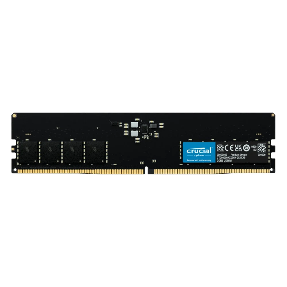 Модуль пам'яті для комп'ютера DDR5 16GB 5600 MHz Micron (CT16G56C46U5)