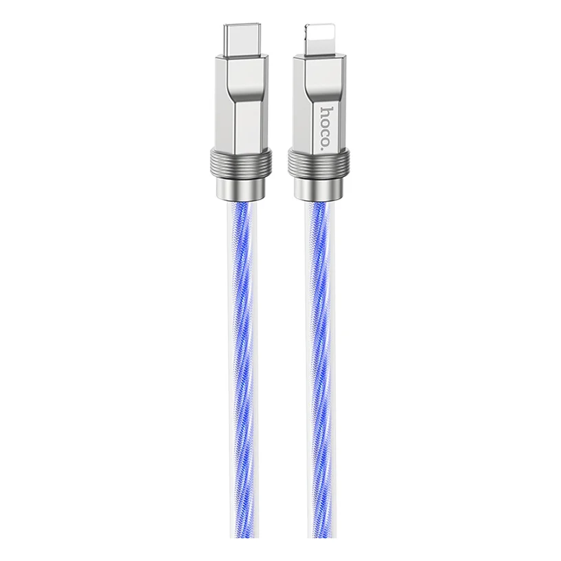 Кабель HOCO U113 Solid PD Type-C to Lightning 3A 1м Blue