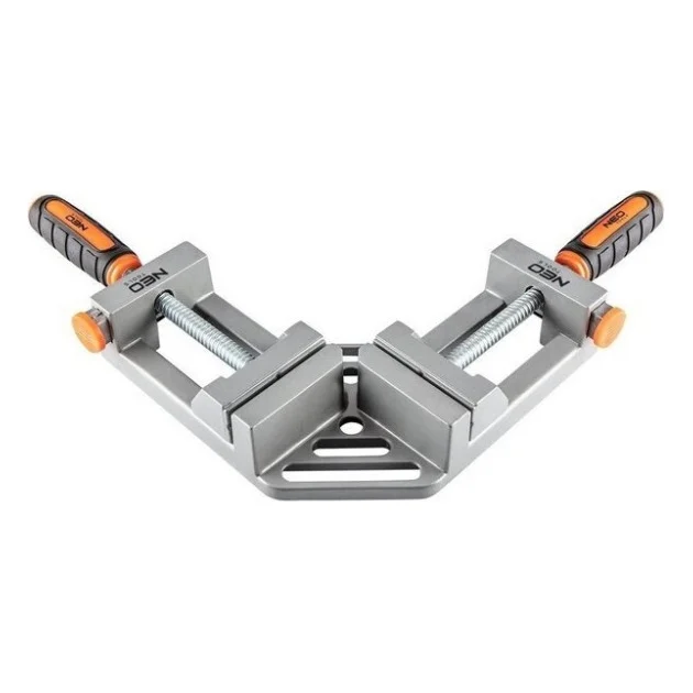 Струбцина Neo Tools кутова, алюмінієва, дві напрямні 75 мм, 70х70мм (45-491)